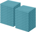 Homaxy 100% Cotton Waffle Weave Kitchen Dish Cloths 24-Pack, Lake Blue | 12 x by Homaxy