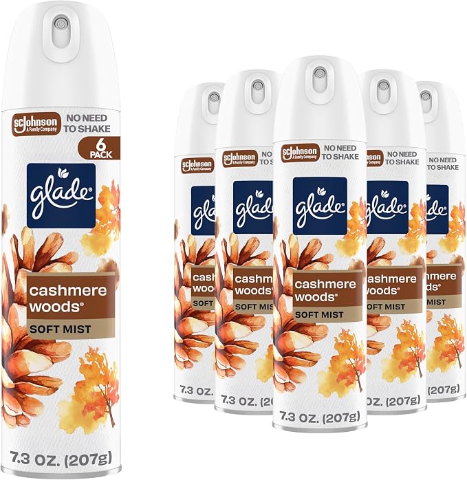 Glade Air Freshener Room Spray, Cashmere Woods Scent, Odor Fighting to Deliver by Unknown