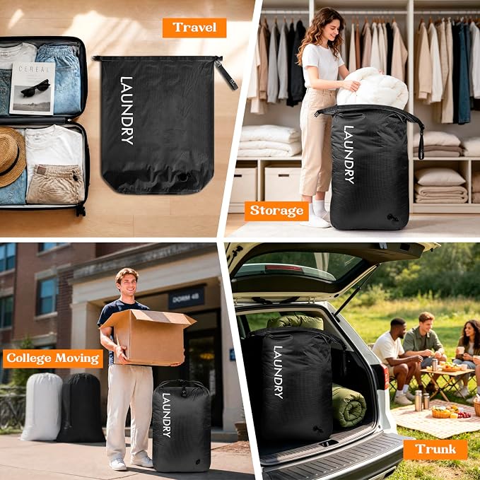 Travel Laundry Bag, Waterproof Compression Storage - Image 7