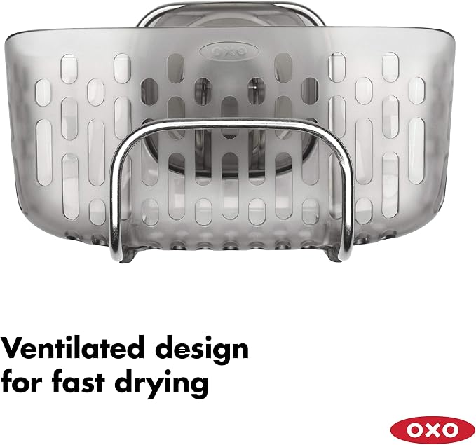OXO Good Grips Stronghold Suction Sinkware Organizer, Sponge Holder - Image 5