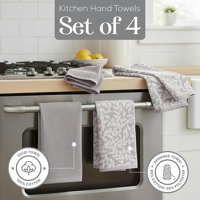 Kitchen Towels, Cotton Hand Towels, 18 x 28 Kitchen Linens - Image 2