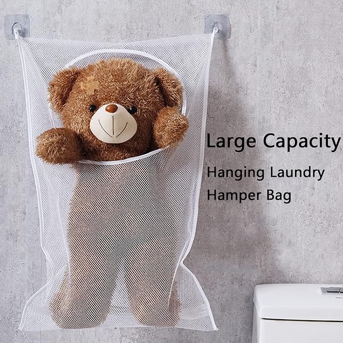 Resdenio Hanging Laundry Hamper Bag, Portable Laundry Bag, 30 x 20 Inch Large - Image 2