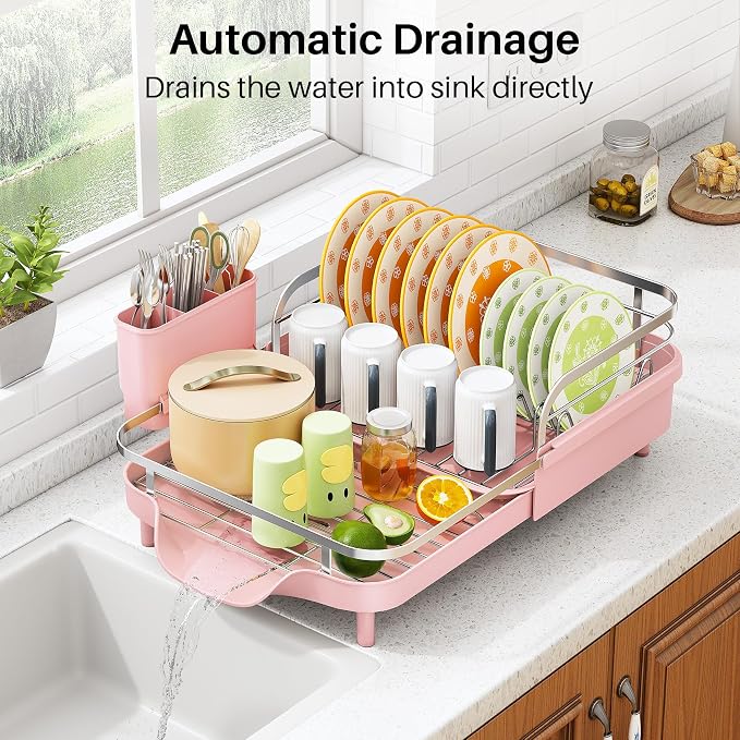 SAYZH Expandable Dish Drying Rack - Image 4