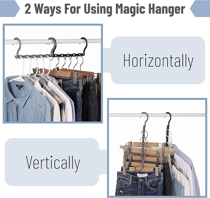 Mr. Pen- Space Saving Hangers, 360° Rotating Hooks | Magic Cascading Hanger - Image 4