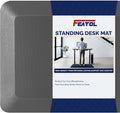 FEATOL Anti Fatigue Mat for Standing, 9/10 Extra Thick Ergonomic Standing Desk Mat, Comfort & Durable Memory Foam Standing Mat at Home,Office All Day (20" x 39", Gray, 1PC)