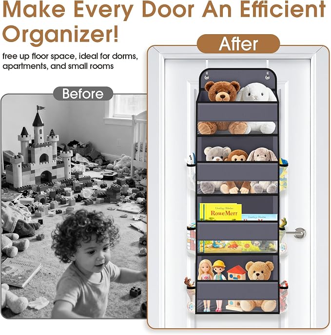 Over The Door Organizer Storage behind Door Hanging Organizer - Image 5