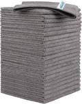 HOMEXCEL Grey Microfiber Cleaning Cloth, 24 Pack Cleaning Towels by HOMEXCEL
