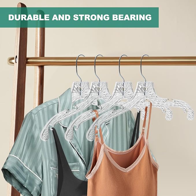 Quality Hangers 96 Pack Clear Plastic Hangers - Image 5