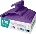 NEATERIZE Clothes Hangers Plastic 100 Pack by Neaterize