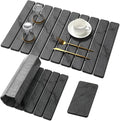 Large Stone Dish Drying Mat for Kitchen Counter, Quick Dry Stone Dishes/Bath by linidcoudhome