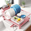 SNTD Dish Drying Rack for Small Kitchen Counter, 12.9" W x 16.9" L, Rotating by SNTD