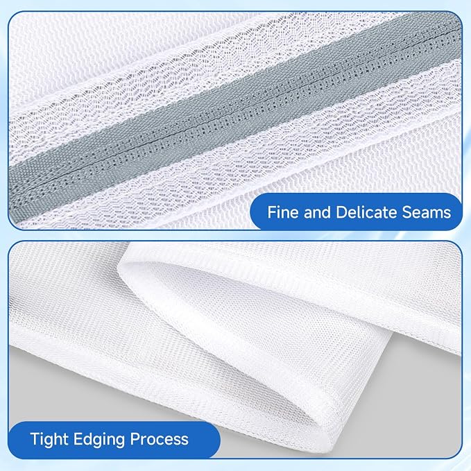 6 Pcs Mesh Laundry Bags for Delicates, Fine Mesh Wash Bag Set 6 Sizes - Image 6