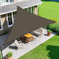 Amagenix Sun Shade Sail 13X13X13 Curved Edge Outdoor Shade Canopy Mocha Breathable 95% UV Block Shade Cloth for Patio Garden Backyard (We Make Custom Size)