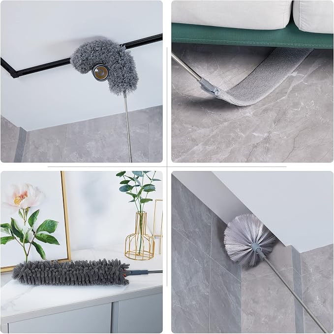 BOOMJOY Microfiber Feather Duster 7PCS, Bendable Dusters - Image 2