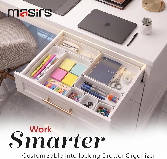 Masirs Interlocking Drawer Organizer Bins - Image 6