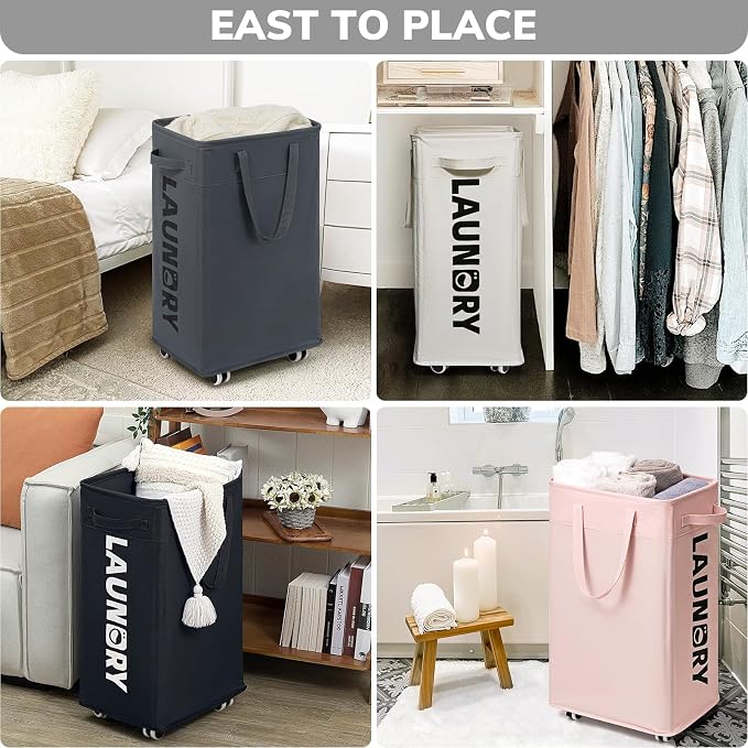 Goodpick 75L Roling Dirty Clothes Hamper - Image 8