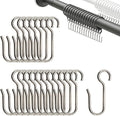 60Pcs Metal Curtain Track Hooks S Shaped Small Drape Curtain Wire Hooks by Unknown