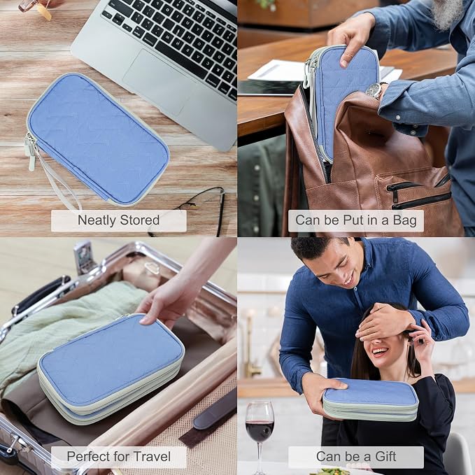 FYY Electronic Organizer, Travel Tech Pouch Bag, Waterproof, Double Layers - Image 7