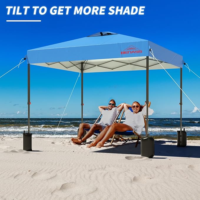 12x12 Pop Up Canopy, Easy Up Canopy Tent, Heavy Duty Tents for Parties, One Person Set Up Event Tent, Turquoise