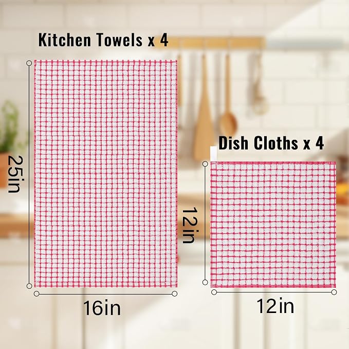 Homaxy Kitchen Towels and Dishcloths Set - Image 3
