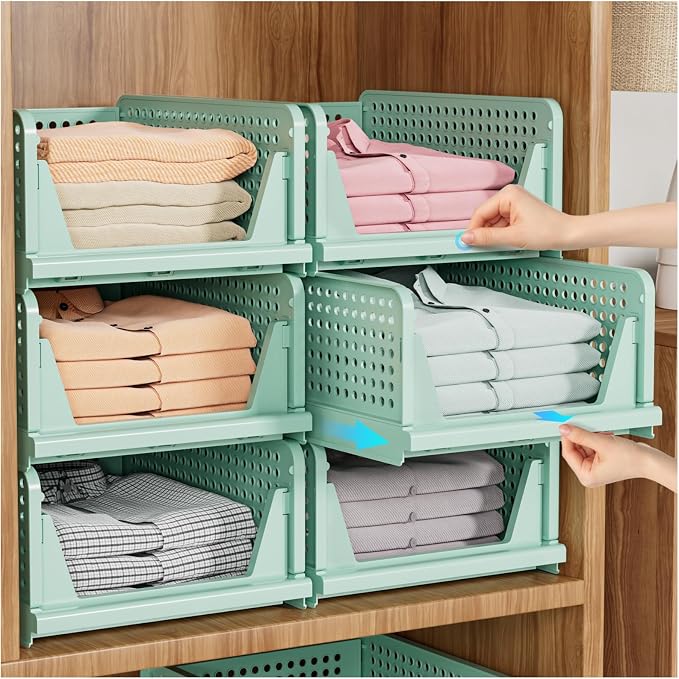 SNSLXH 5 Pack Closet Organizer Basket, Closet Organizers and Storage by SNSLXH