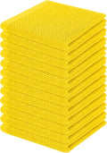 Homaxy 100% Cotton Waffle Weave Kitchen Dish Cloths 12-Pack, Ultra Soft by Homaxy