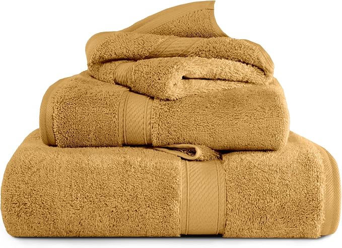 Superior Egyptian Cotton Ultra Plush & Absorbent, 3 Piece Set, Soft Luxury - Image 2