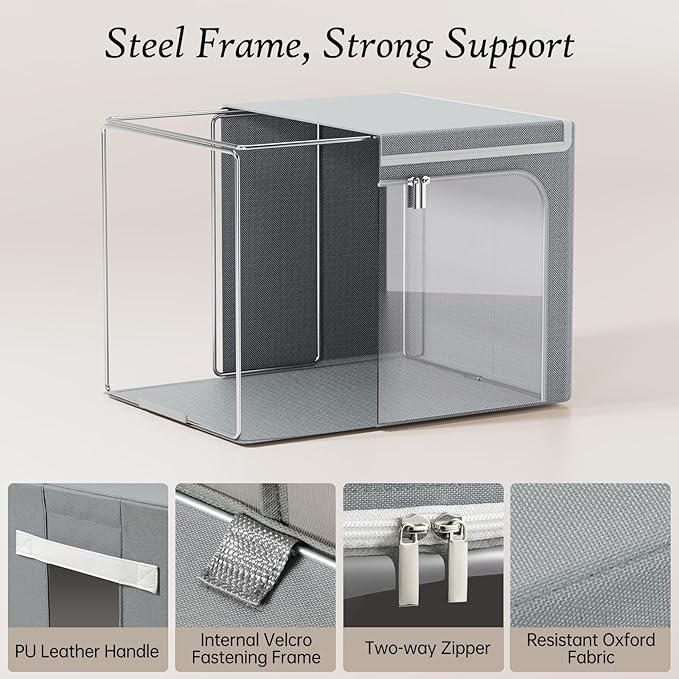 Yecaye Stackable Clothes Storage Bins - Image 3