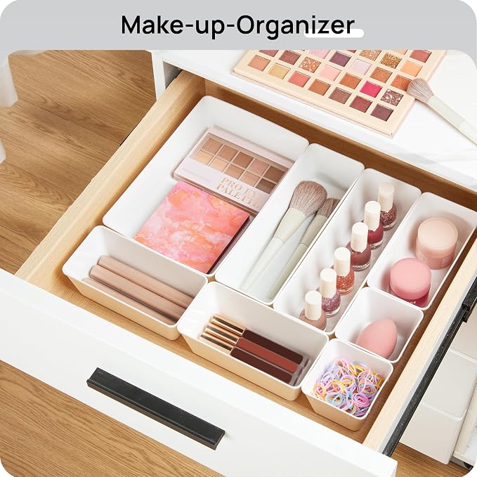Vtopmart 25 Pack Plastic Drawer Organizers - Image 4
