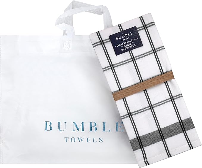 Premium Kitchen Towels | Large Cotton Dish Towels | Flat & Terry Highly - Image 5