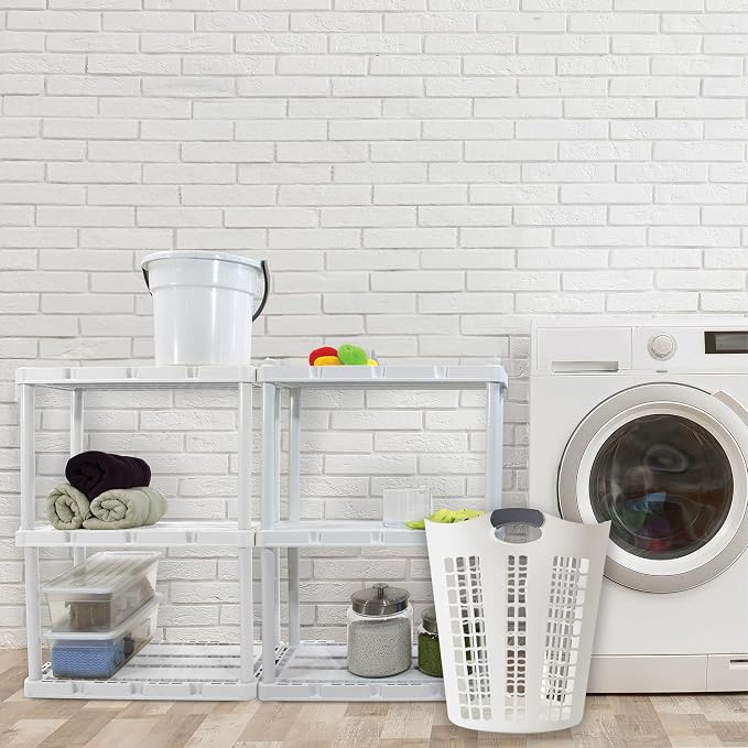 Gracious Living Laundry Basket, Easy Carry Flex Collapsible Hamper - Image 6