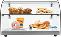 KoolMore - DC-2C 22" Commercial Countertop Bakery Display Case with Front Curved Glass and Rear Door - 1.5 cu. ft.