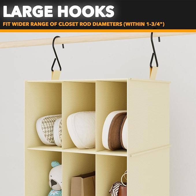 SpaceAid 2 Pack Hanging Closet Organizer and Storage - Image 5