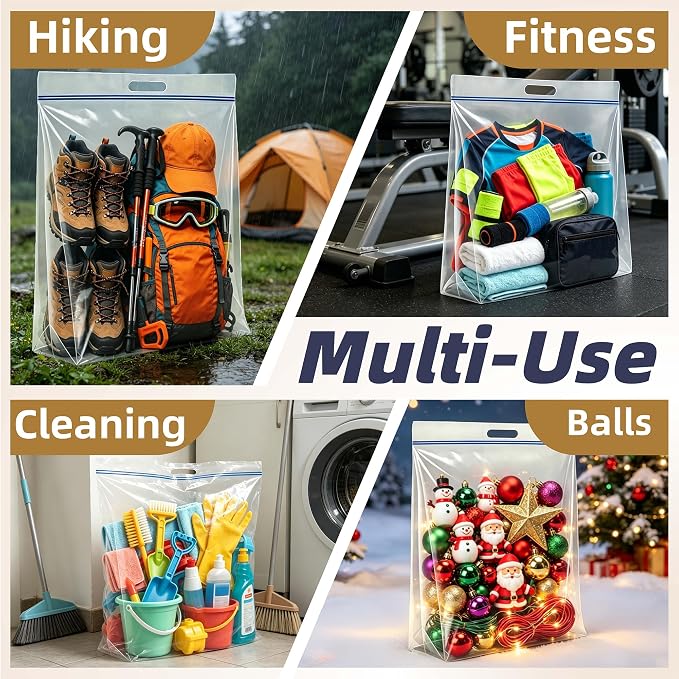 5 Pack 25 Gallon Jumbo Storage Bags - Image 6