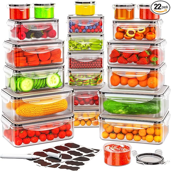 44 PCS Airtight Food Storage Container by JSCARES