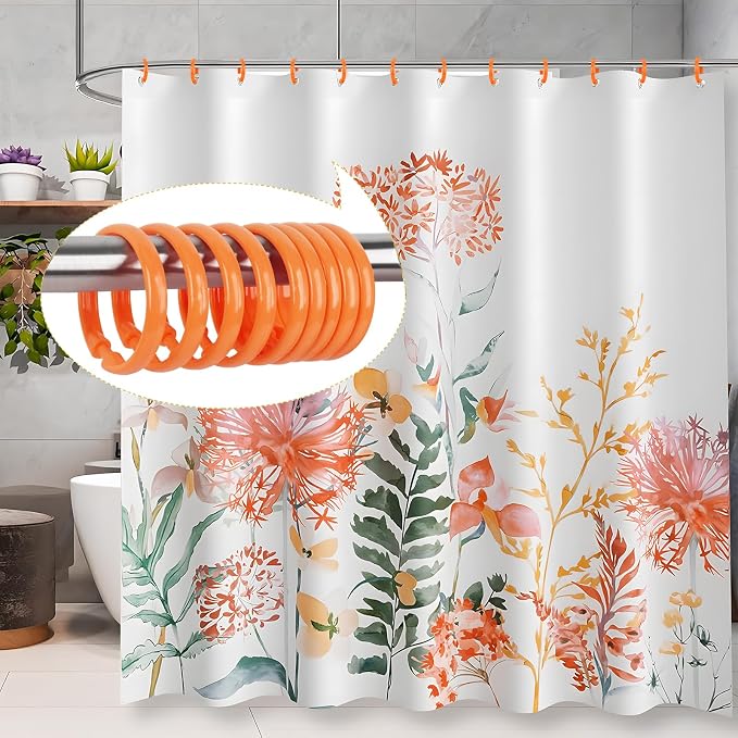 Orange Shower Curtain Hooks - Image 6