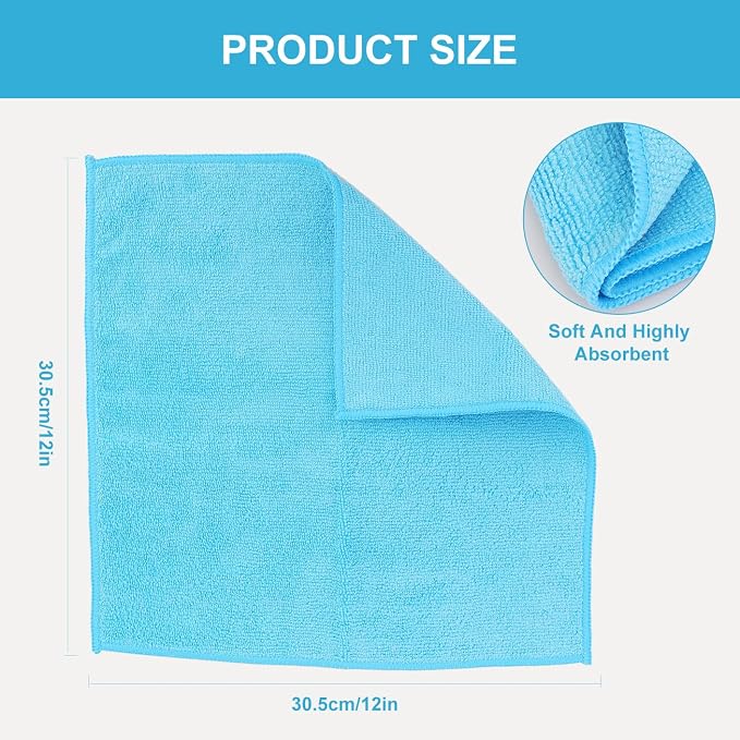 Microfiber Cleaning Cloth: 24 Pack Cleaning Towels - Image 2