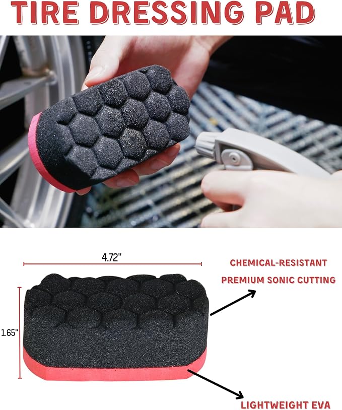 oesee Professional 4 Pack Long Handle Wheel Brush Kit - Image 5