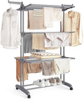 SONGMICS Clothes Drying Rack 4-Tier, Foldable Laundry Rack, Steel | Indoor by Unknown
