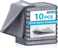 Forggon 10 Pcs New Upgrade 3-Layer Non Scratch Wire Dishcloth, Wire Dishwashing by Unknown