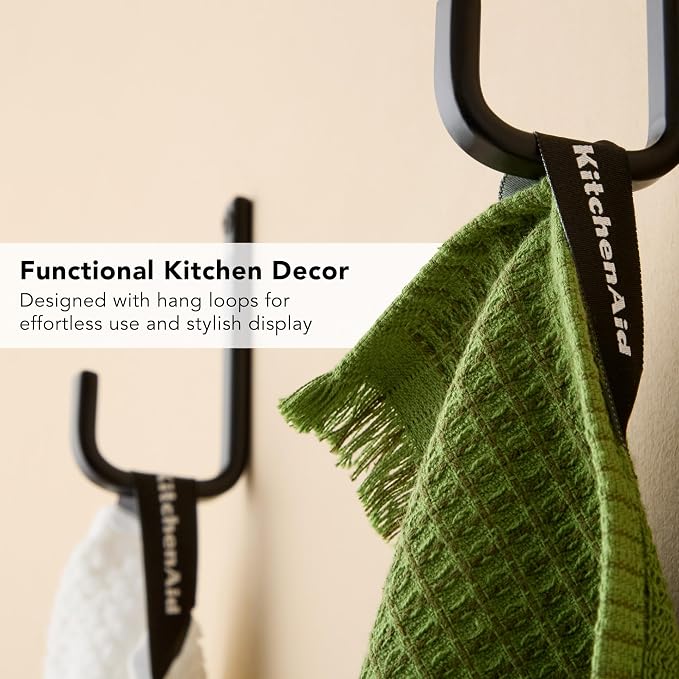 KitchenAid Gourmet Series Gridlines Kitchen Towels 3-Pack Set, 100% Cotton - Image 6