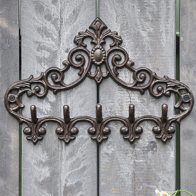 Sungmor Cast Iron Rustic Coat Hook Hanger - Image 2