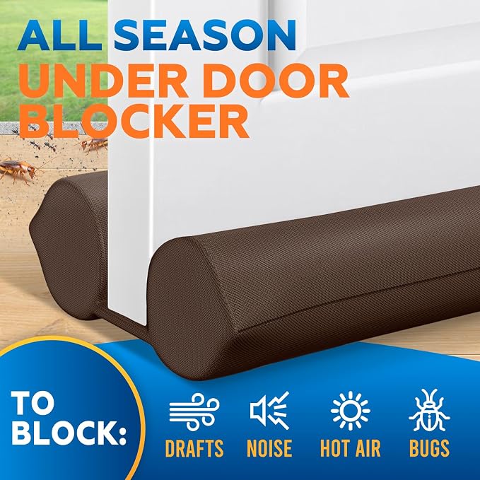 2 Pack Under Door Draft Stopper - Image 2