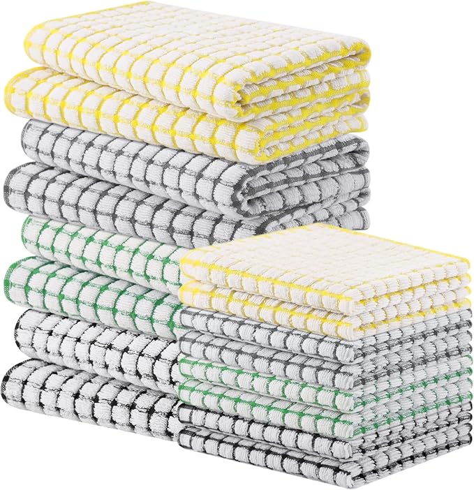 Homaxy Kitchen Towels and Dishcloths Set by Homaxy