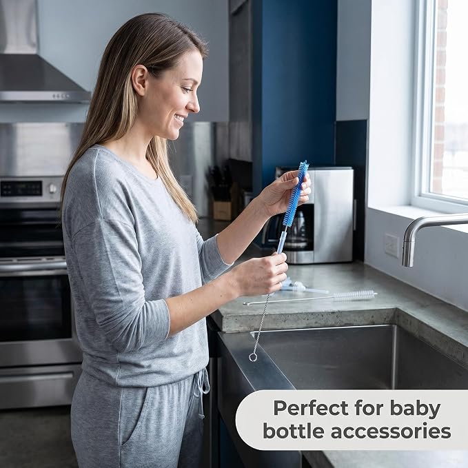 Straw Cleaner Brush, Reusable Metal Handles Straw Cleaner Brush Extra Long - Image 6