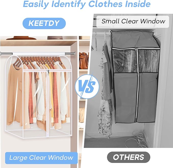 KEETDY 35" Hanging Garment Bags - Image 3