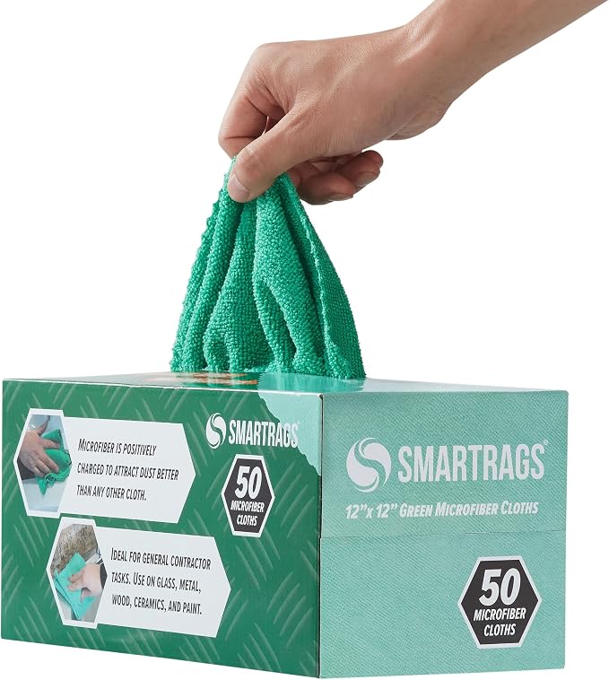 Arkwright Smart Rags Microfiber Cleaning Cloths, Lint Free 180 GSM Reusable by Arkwright