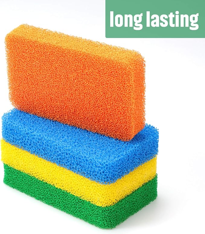Patelai 10 Pcs Silicone Sponge for Dishes, Kitchen Silicone Dish Scrubber | - Image 7