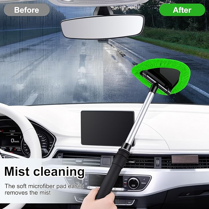 JUSTTOP Windshield Cleaner Tool, Car Interior and Exterior Window Cleaning Kit - Image 6