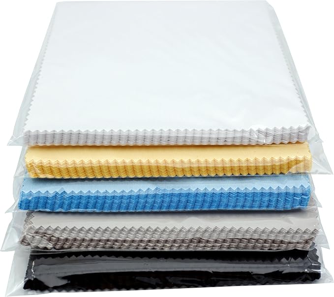 AAwipes Eyeglasses Cleaning Cloth Glasses Cloths 5.5"x5.5" 100pcs 5 Colors | - Image 3